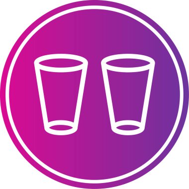 içecek simgesi, vektör illüstrasyonu basit tasarım