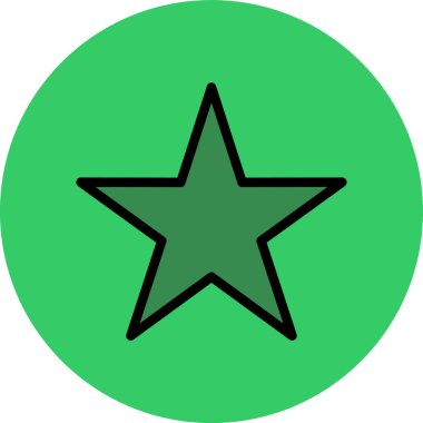 Moda tasarımındaki yıldız simgesi izole edilmiş arkaplan