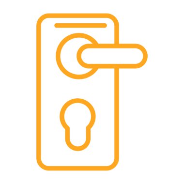 Kilit simgesi. özet çizimi