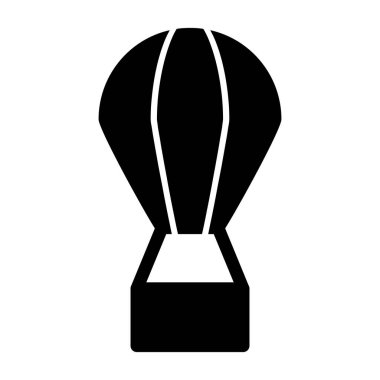 Sıcak Hava Balonu web simgesi, vektör illüstrasyonu