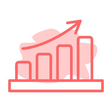 vector illustration of a red arrow