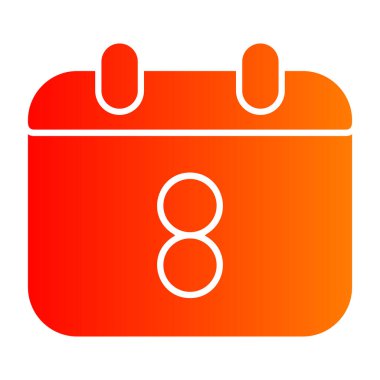 Takvim simgesi. vektör illüstrasyonu