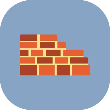 düz biçimli tuğla yapı simgesi