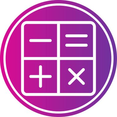 hesap makinesi vektör simgesi modern basit vektör çizimi