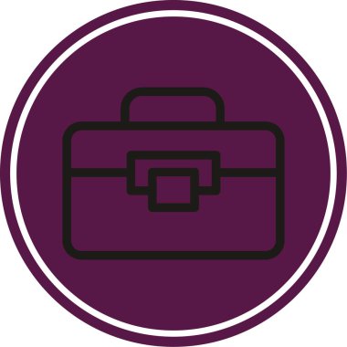 Çanta. Web simgesi basit tasarım