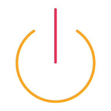 Saat simgesi vektör illüstrasyonu