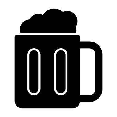 bira şişesi simgesi, basit vektör tasarımı