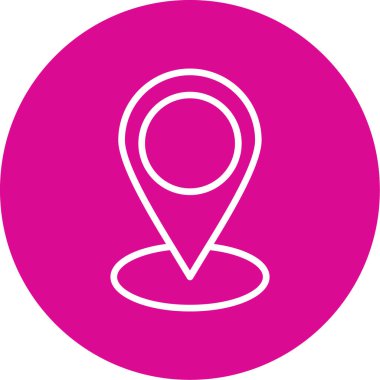 pin konumu simgesi. vektör illüstrasyonu