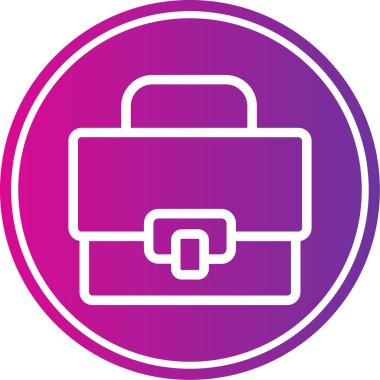 Çanta. Web simgesi basit illüstrasyon