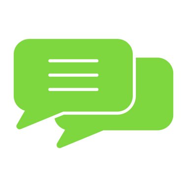 Konuşma Baloncuğu Simgesi Vektör İllüstrasyon Logosu