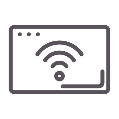 Wi-Fi vektör simgesi. düz vektör sembolü.