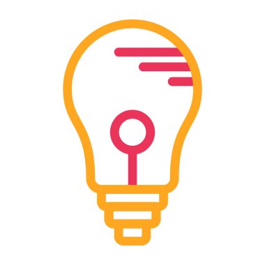 Ampul lambası vektör simgesi kolayca değiştirilebilir veya düzenlenebilir