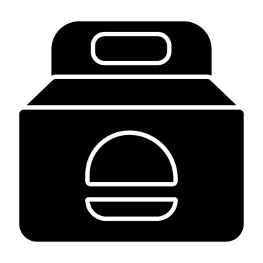 yiyecek ikonu vektör illüstrasyonu