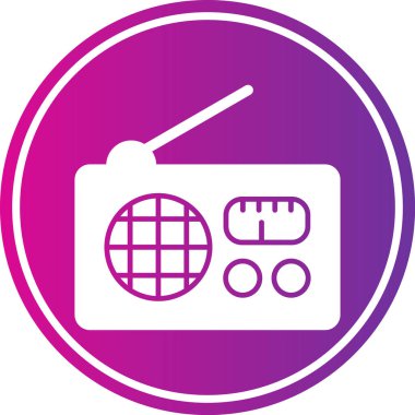 Radyonun vektör illüstrasyonu