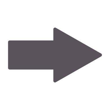 ok sol düz vektör pictograph