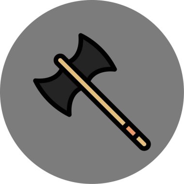 Moda Biçimli Axe Simgesi İzole Arkaplan