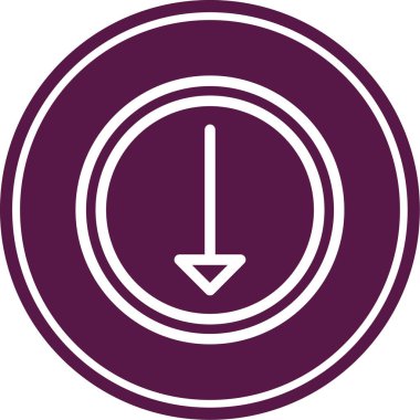 Benzersiz dairesel vektör simgesi, simgesi