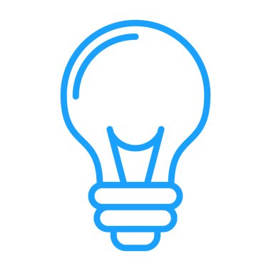 İnce ışık simgesi vektör tasarımı fikri