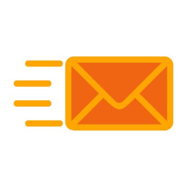 e-posta zarfında harf simgesi vektör çizimi tasarımı