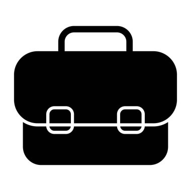 Evrak çantası ikonu. Web tasarımı için portföy vektör simgelerinin basit çizimi