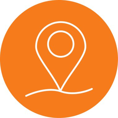 Harita işaretleyici. Web simgesi