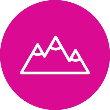 güzel dağ sembolü vektör simgesi