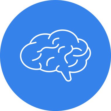 beyin ikonu vektör illüstrasyonu