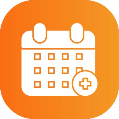 takvim sağlık vektörü simgesi