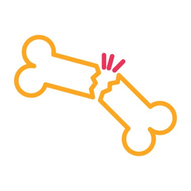 beyaz arkaplanda izole edilmiş modayı takip eden kemik köpek simgesi