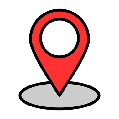 konumu PIN vektör çizim