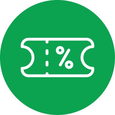 Tek bir simgenin vektör illüstrasyonu