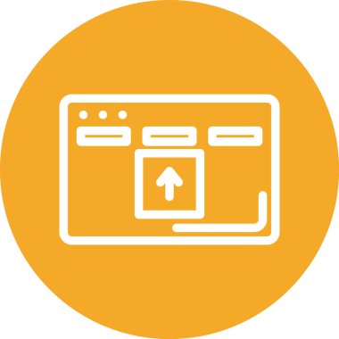 Web simgesi vektör illüstrasyonu