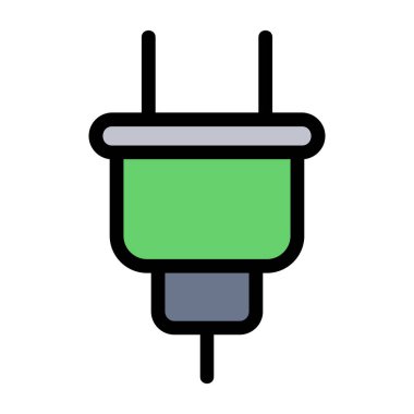 kablo tıkacı vektör illüstrasyonu