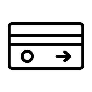 Kredi kartı ikonu vektör illüstrasyonu