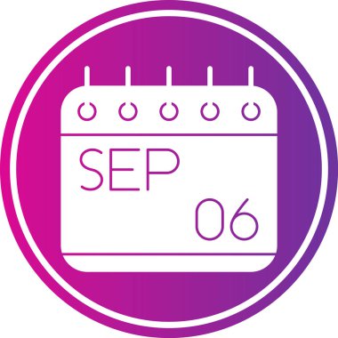 Takvim simgesinin vektör illüstrasyonu