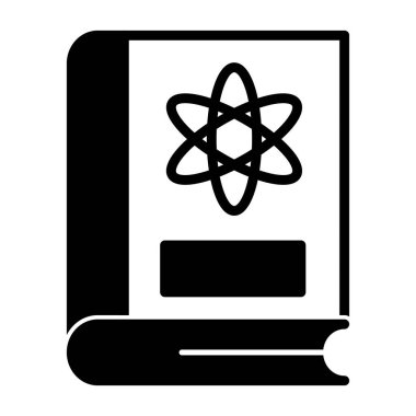 Kolayca değiştirebilen ya da düzenleyebilen atom sembolü vektörü simgesi