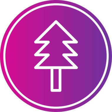 ağaç simgesi vektör illüstrasyonu