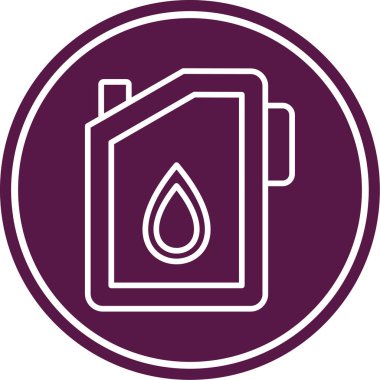 Petrol varili simgesinin vektör çizimi