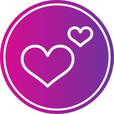 vektör aşk simgesi, vektör illüstrasyonu