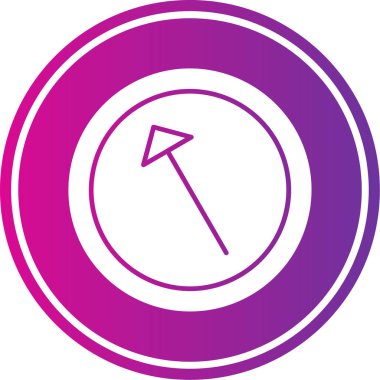 pusula vektör simgesi modern basit illüstrasyon