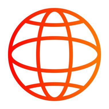 Dünya ikonu. özet vektör illüstrasyonu