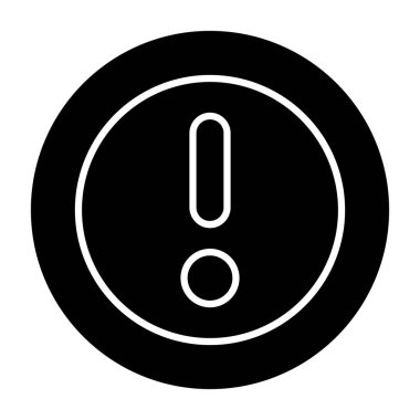 ünlem işareti simge vektör illüstrasyonu