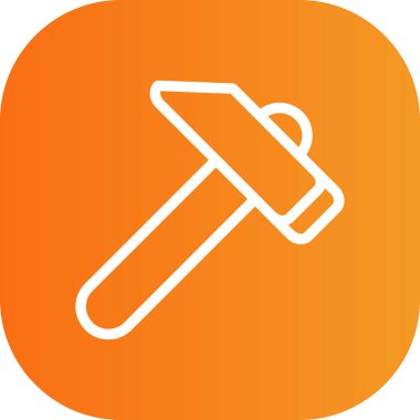 Benzersiz çekiç vektör simgesi