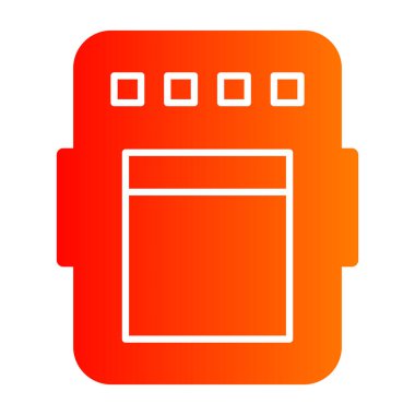 çamaşır makinesi ikon vektör çizimi