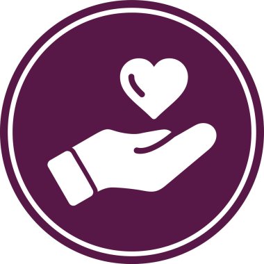 aşk elleri vektör simgesi