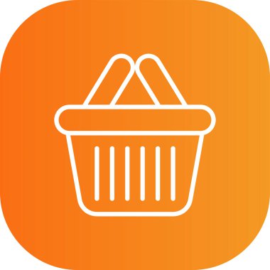 Sepet Simgesi vektör illüstrasyonu