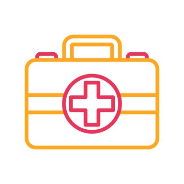 tıbbi kit simgesi vektör illüstrasyonu