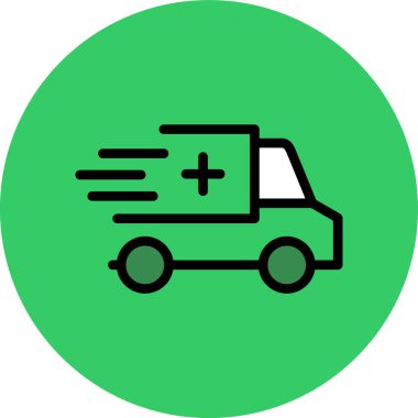 Vektör Ambulans simgesi çizimi