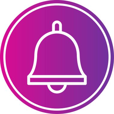 Zil. Web simgesi basit illüstrasyon