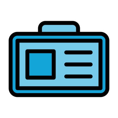 evrak çantası simgesi, vektör illüstrasyonu